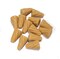 Czech Glass Ice Cream Cone Bead Butterscotch Ribbed Cone 15mm 6 Beads